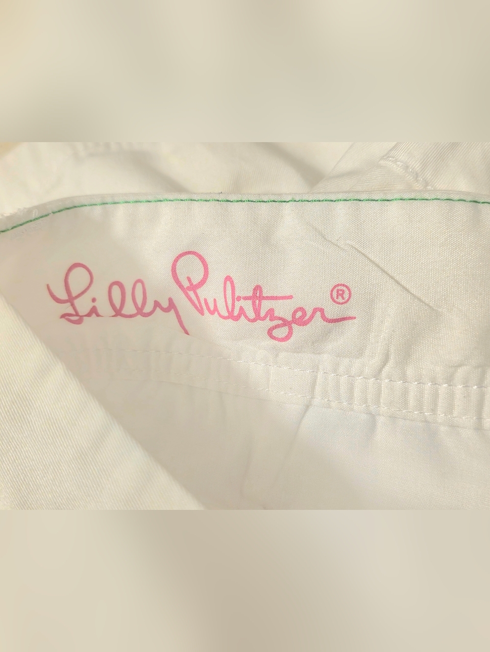 Lilly Pulitzer Women's Callahan Shorts White Cotton 5" Size 00 - Picture 4 of 7